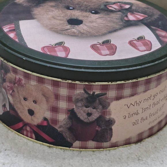 Boyds Bears Country Collectible Tin Round Storage Box - Picture 8 of 16